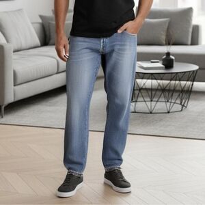 Lucky 181 Relaxed Straight Men's Light Blue Jeans 36x30 (JE-09)